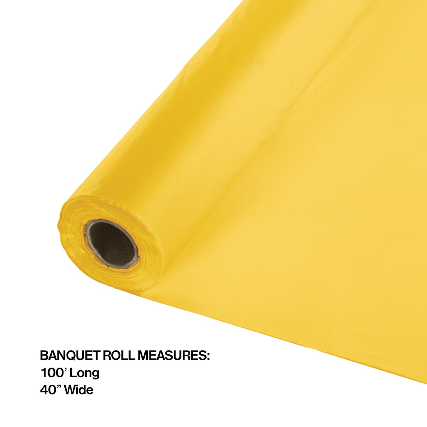 School Bus Yellow Banquet Table Roll 1 ct