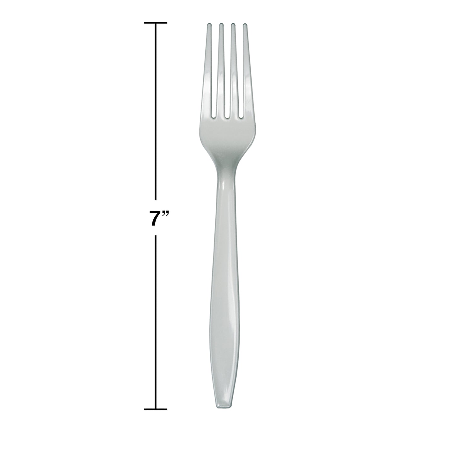 Shimmering Silver Plastic Forks 288 ct