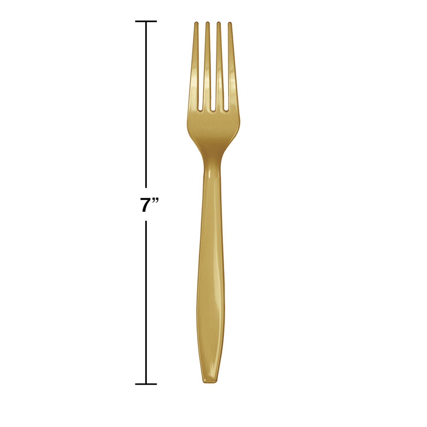 Glittering Gold Plastic Forks 288 ct