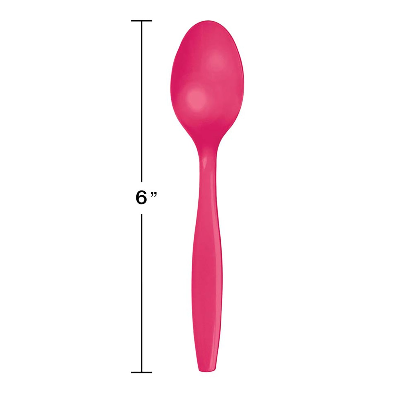 Hot Magenta Plastic Spoons 288 ct