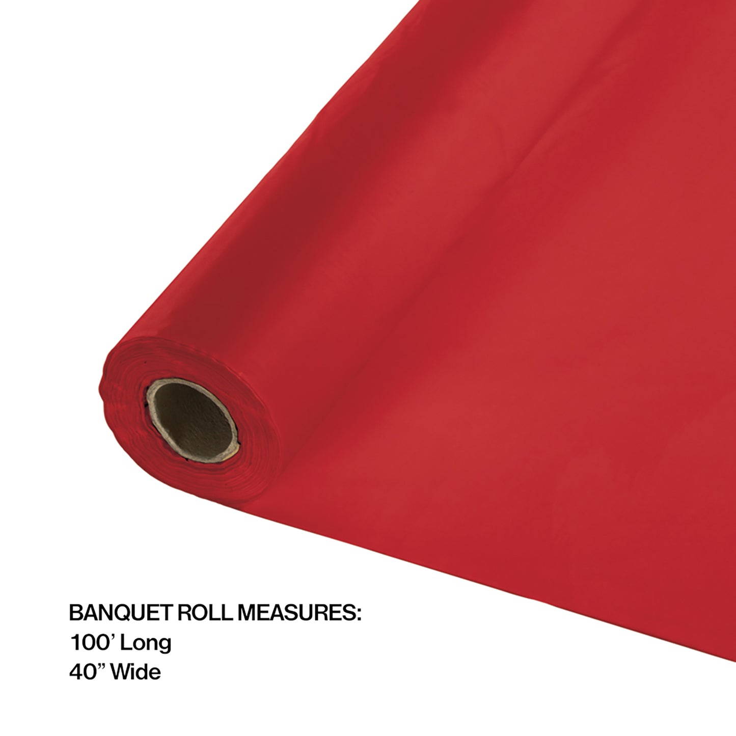 Classic Red Banquet Table Roll 1 ct