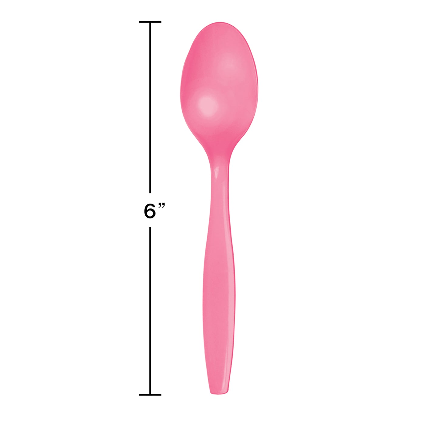 Candy Pink Plastic Spoons 288 ct