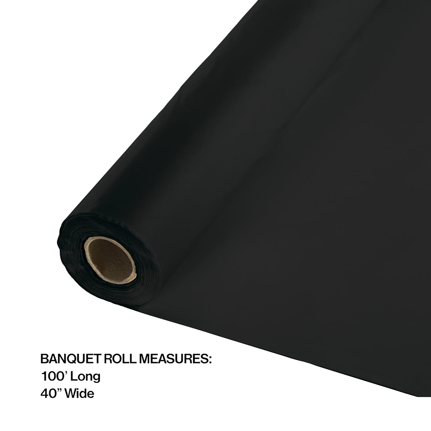 Black Velvet Banquet Table Roll 1 ct
