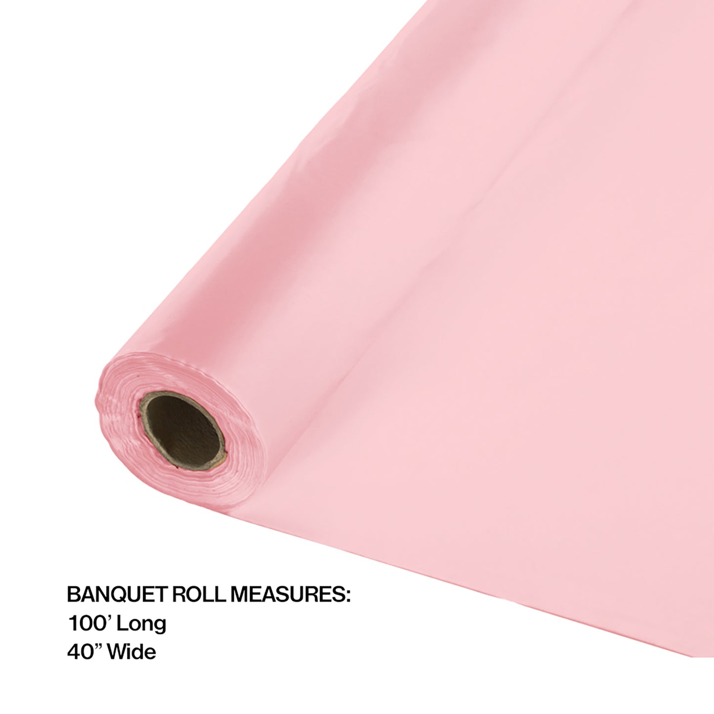 Classic Pink Banquet Table Roll 1 ct