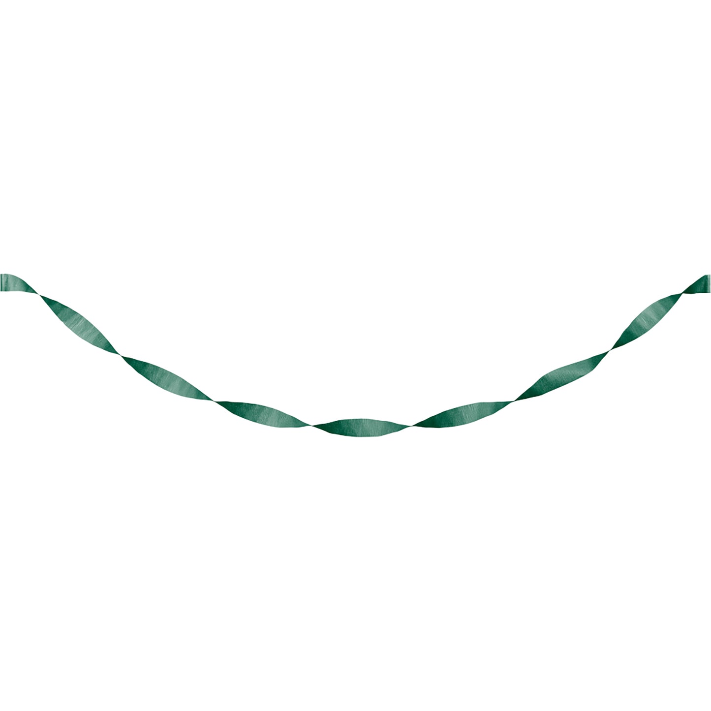 Hunter Green Crepe Streamer 12 ct