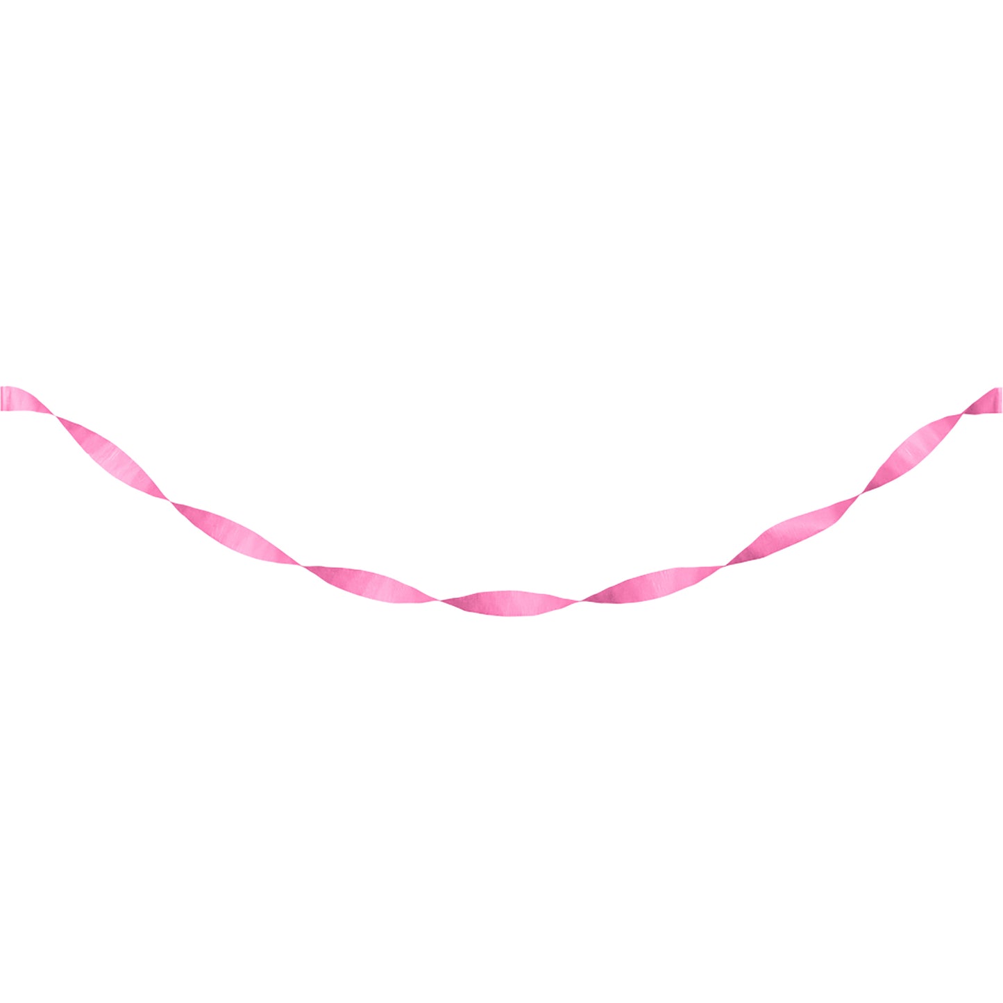 Candy Pink Crepe Streamer 12 ct