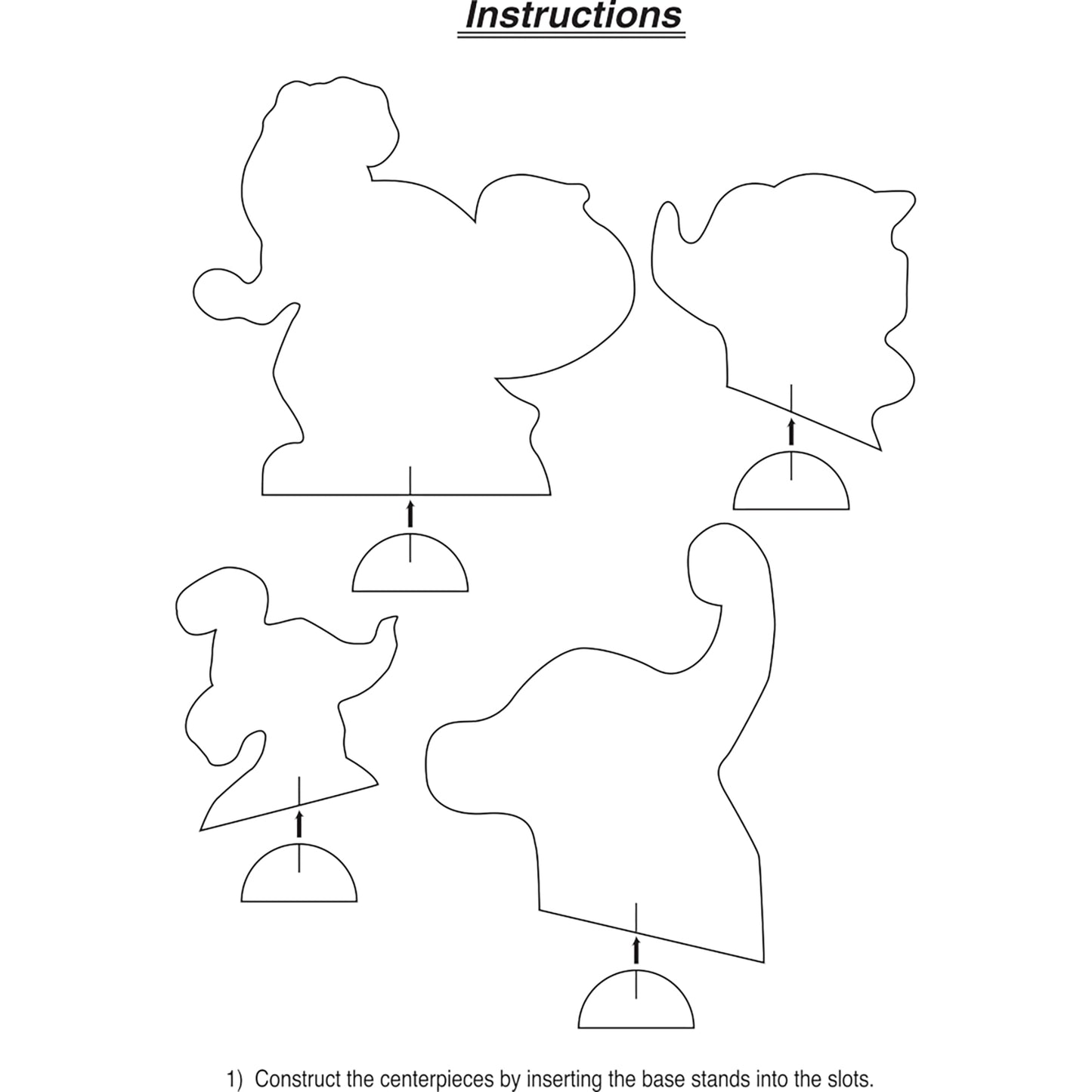 Dino Blast Centerpieces 6 ct