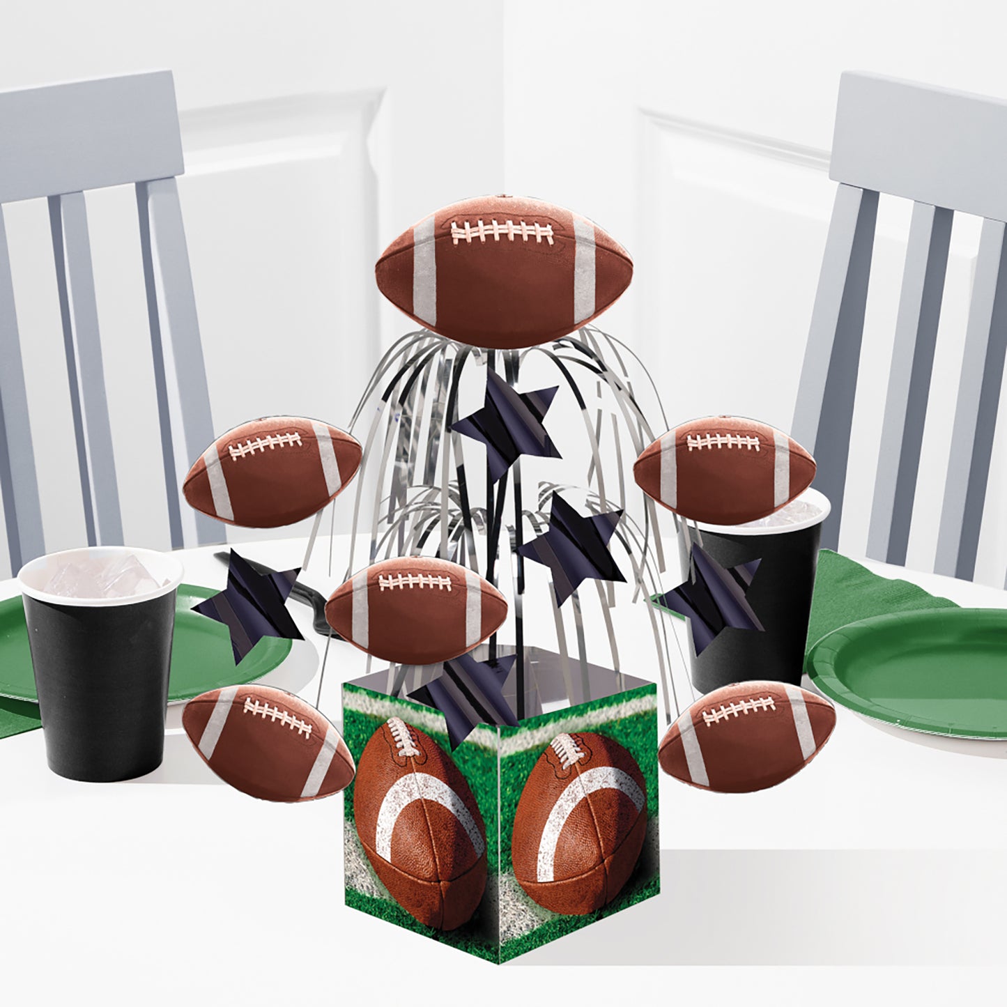 Tailgate Rush Cascading Foil Centerpieces 6 ct
