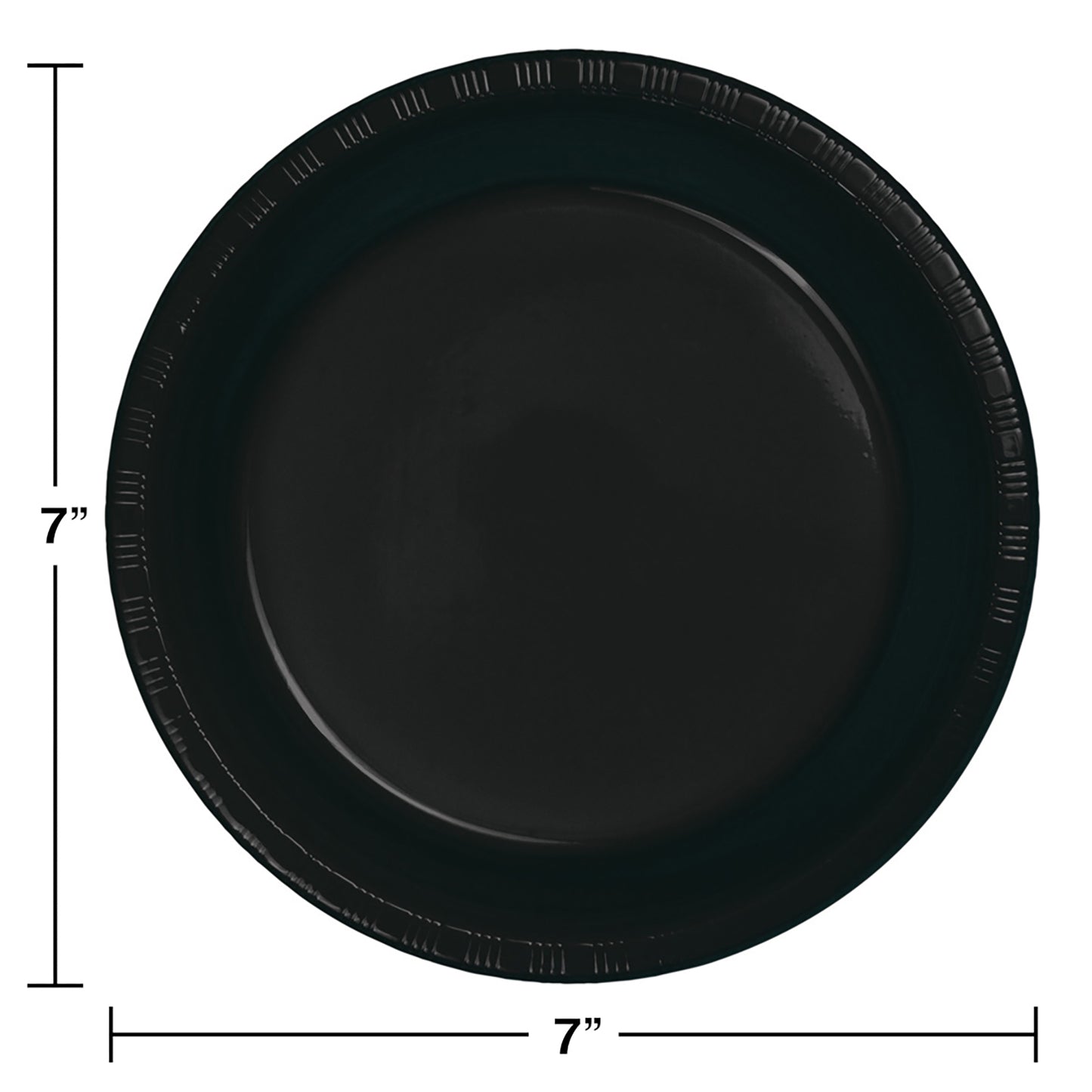Black Velvet Plastic Dessert Plates 240 ct