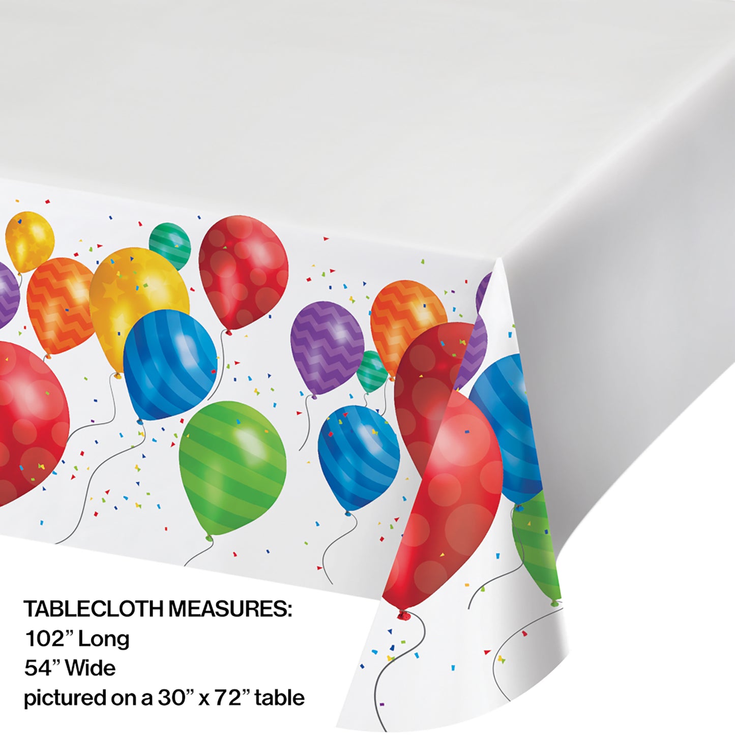 Balloon Blast Plastic Tablecloths 6 ct