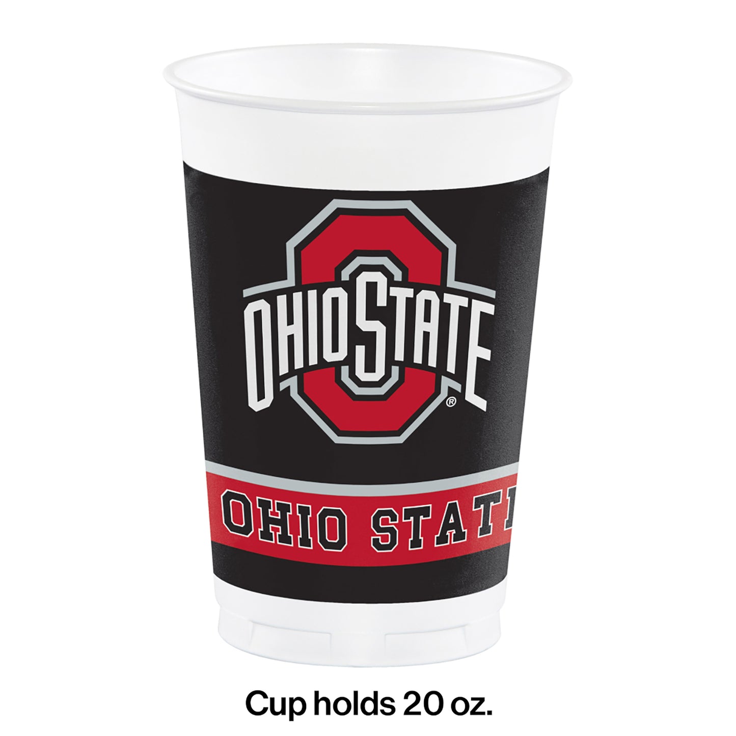 Ohio State University 20 oz Plastic Cups 96 ct