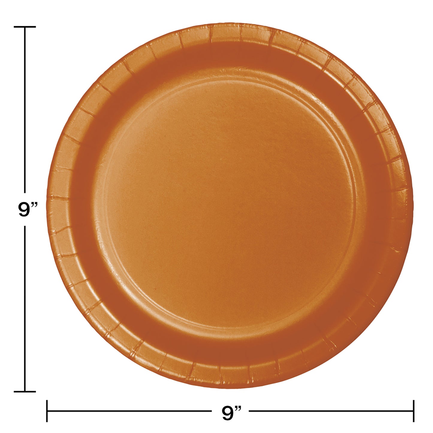 Pumpkin Spice Orange SturdyStyle Dinner Plates 240 ct