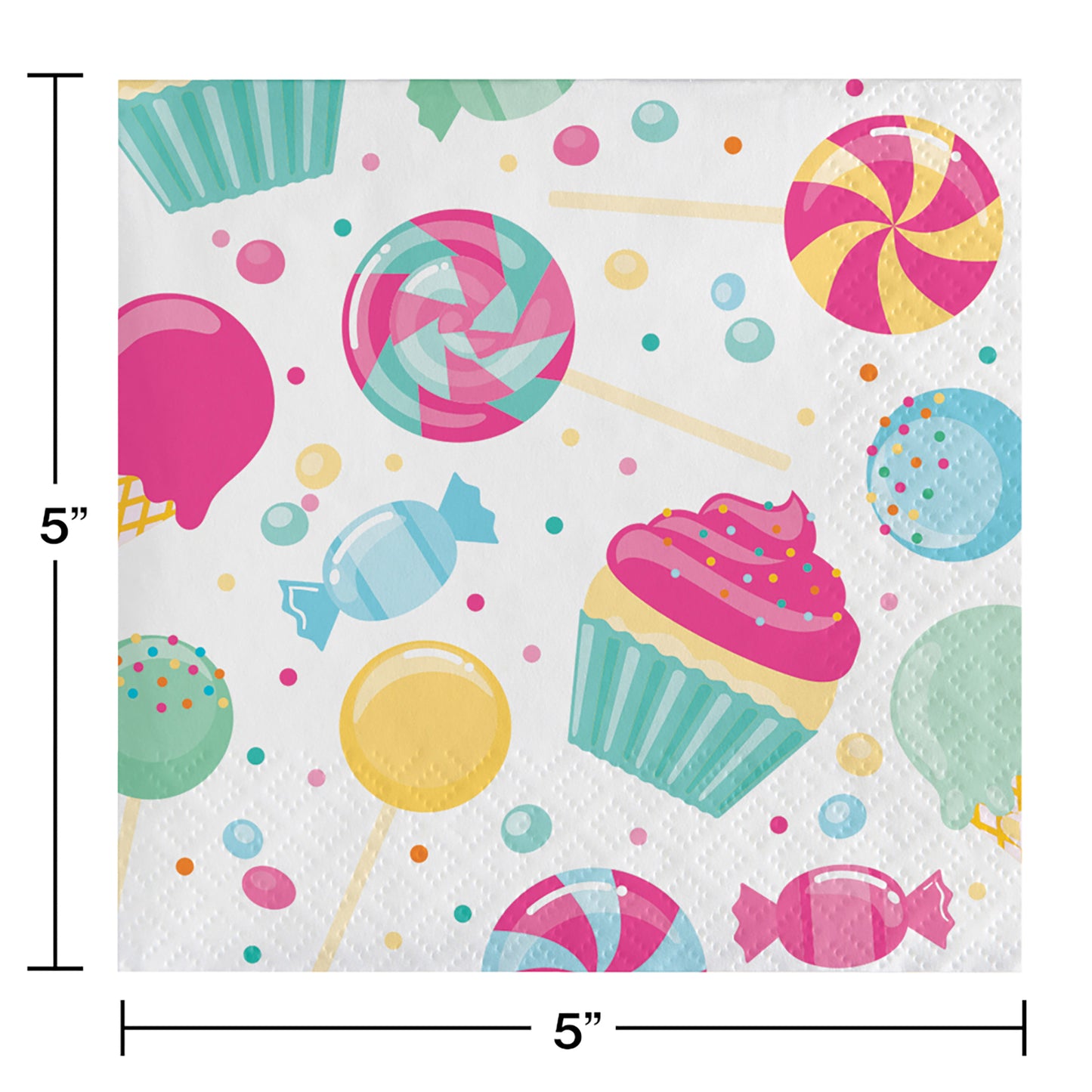 Candy Bouquet Beverage Napkins 192 ct