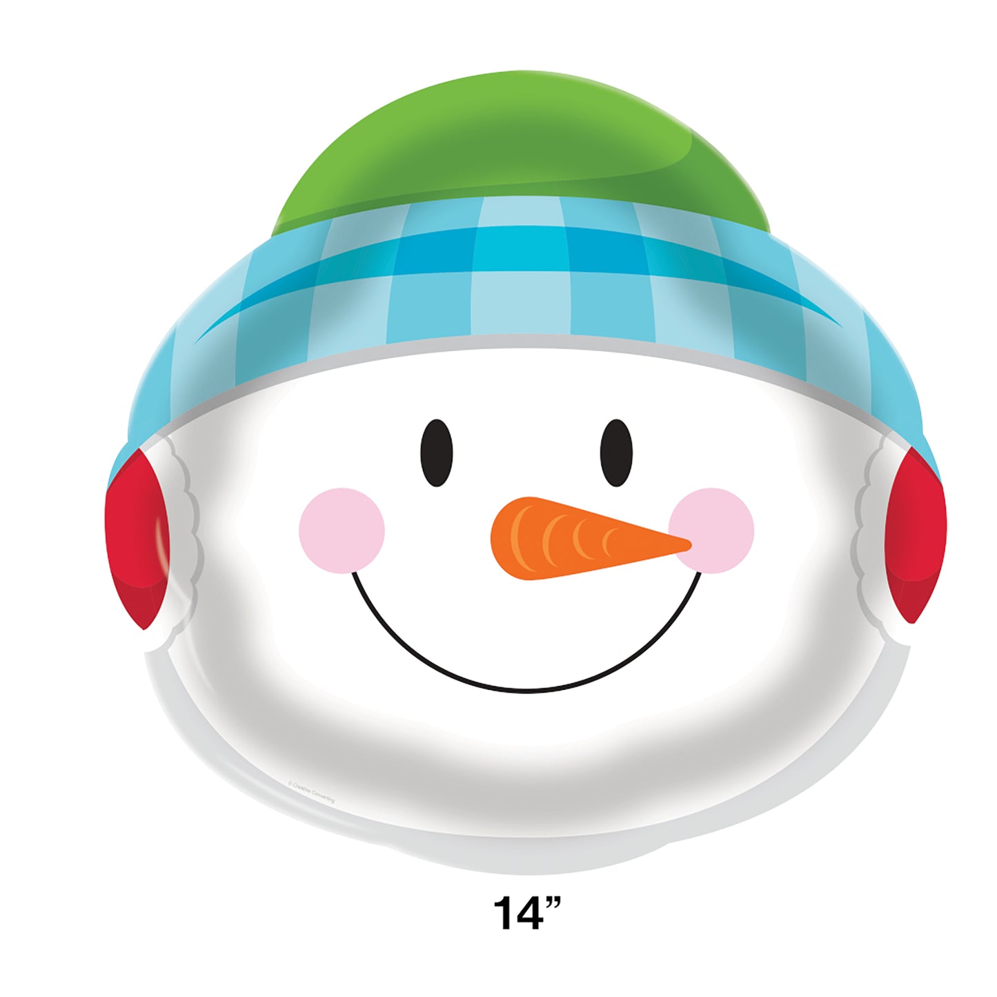 Snowman Plastic Trays 12 ct