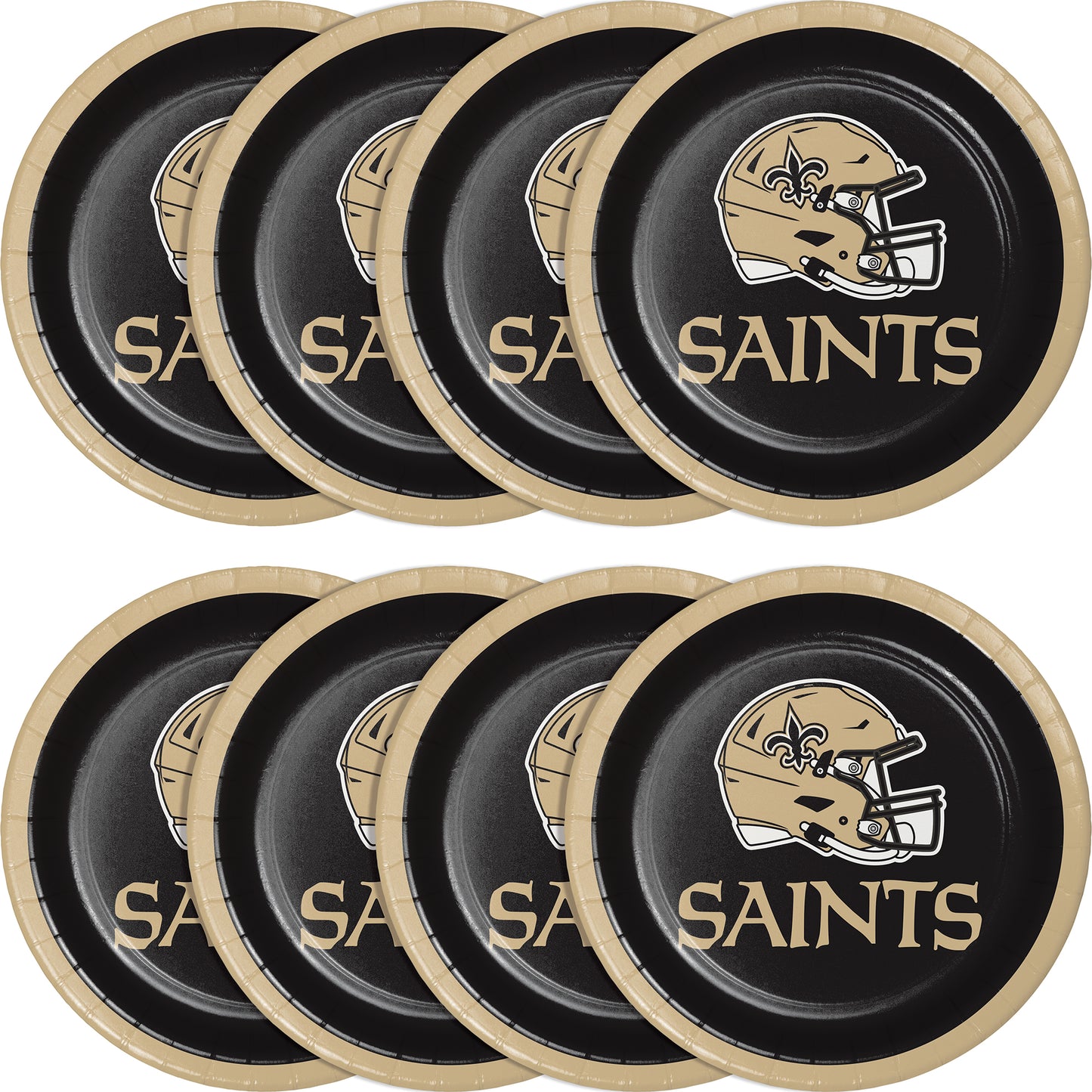 New Orleans Saints Dessert Plates 96 ct