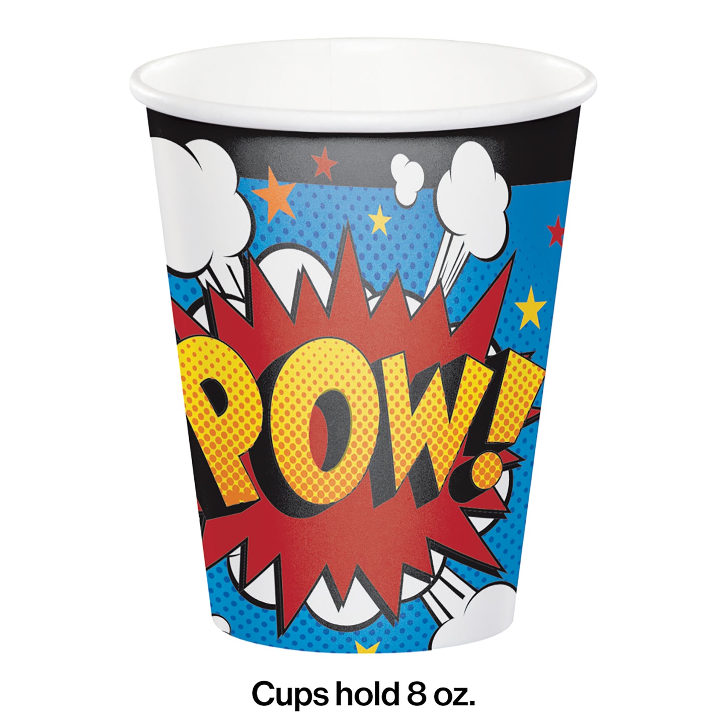 Superhero Slogans Paper Cups 96 ct