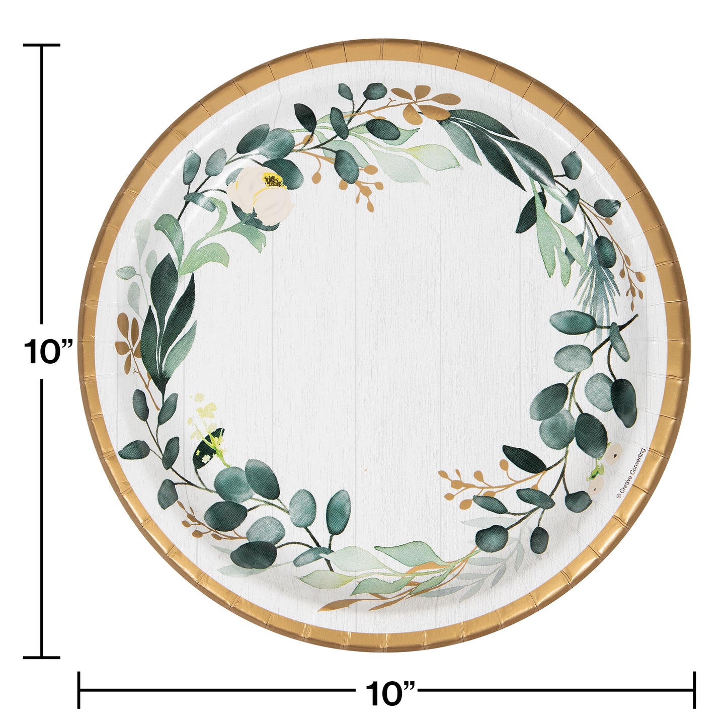 Eucalyptus Banquet Plates 96 ct