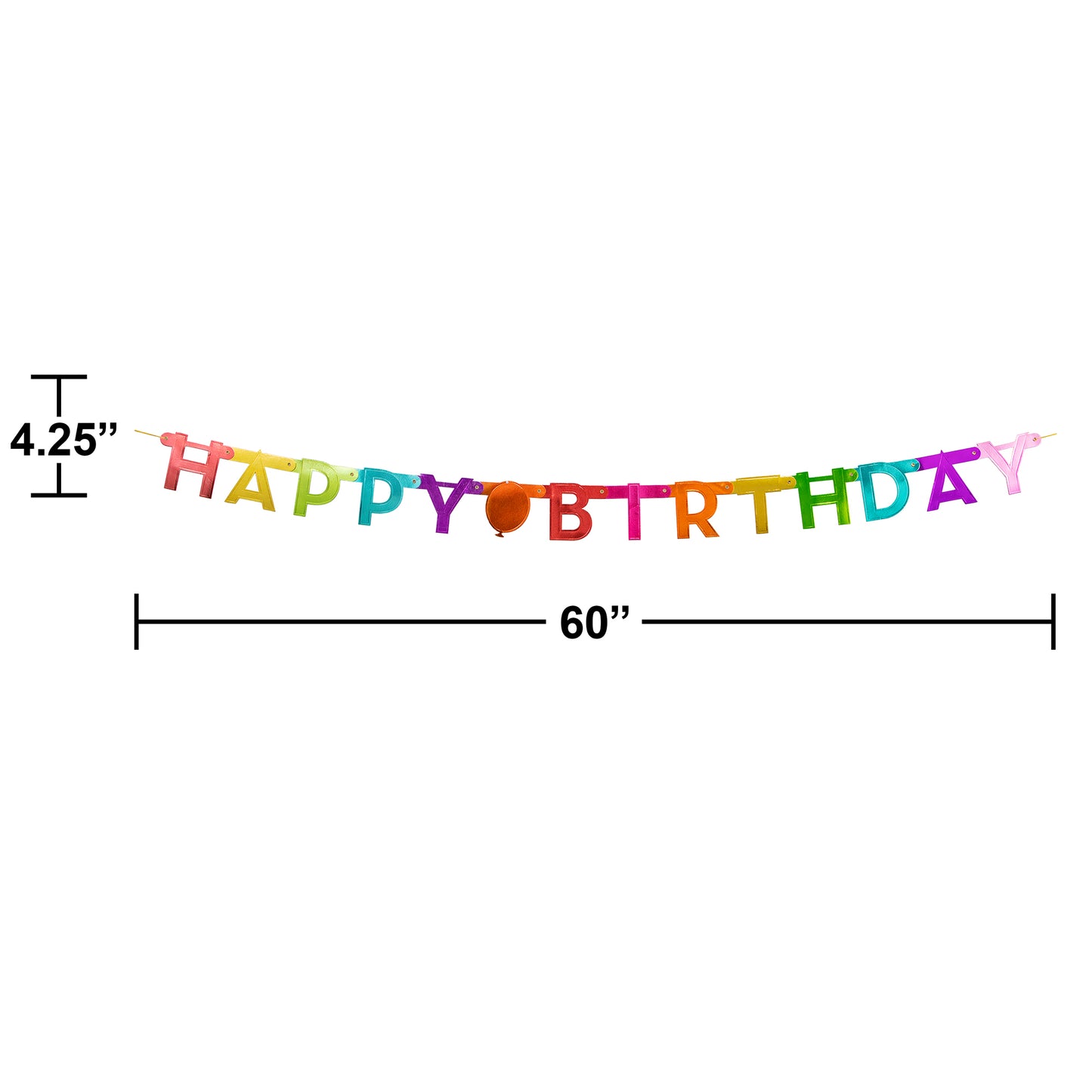 Colorful Happy Birthday Banners 12 ct