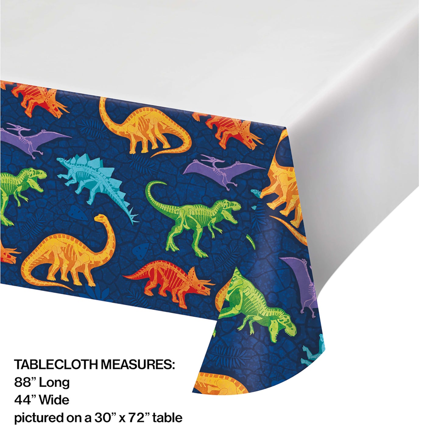 Dino Dig Plastic Tablecloths 12 ct