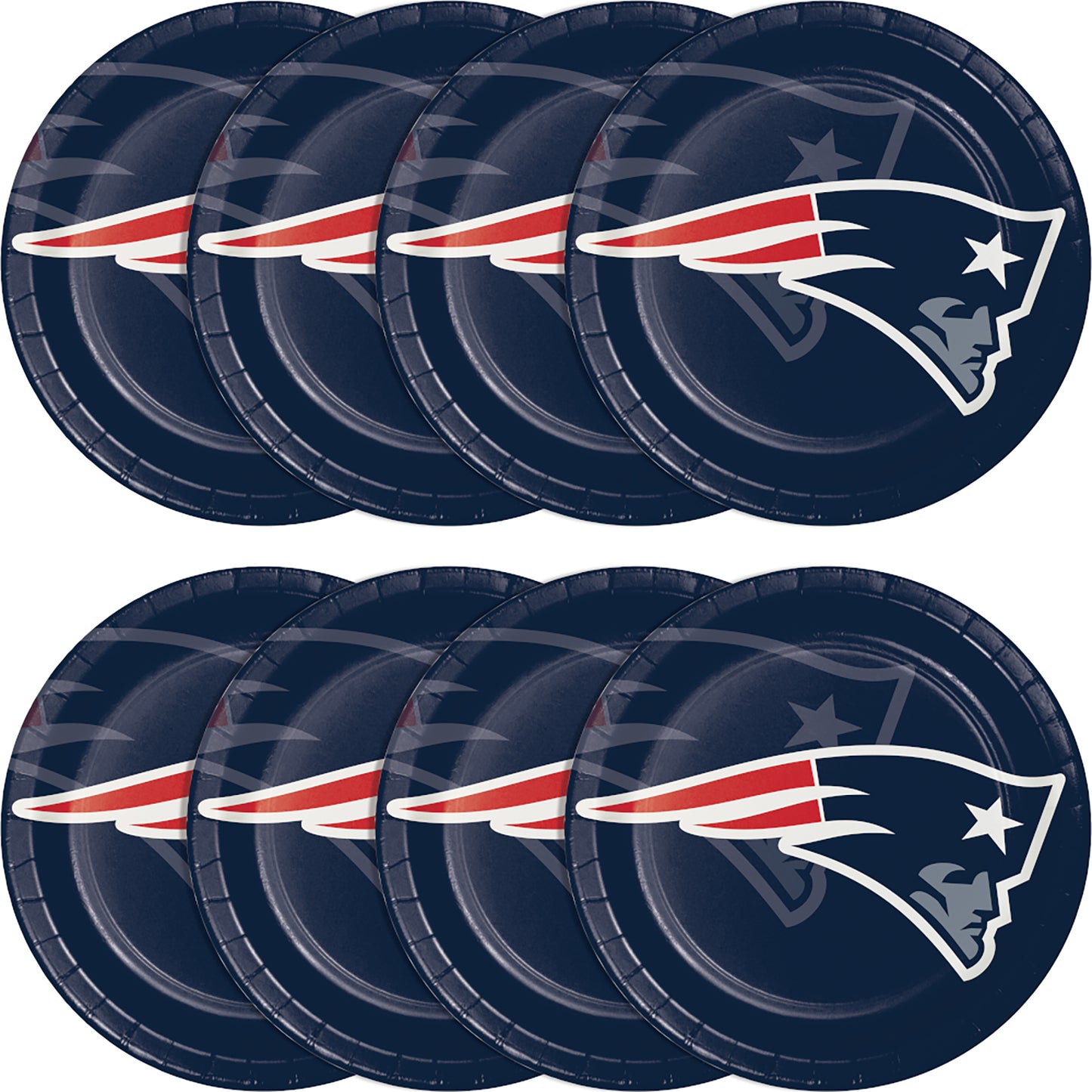 New England Patriots Dinner Plates 96 ct