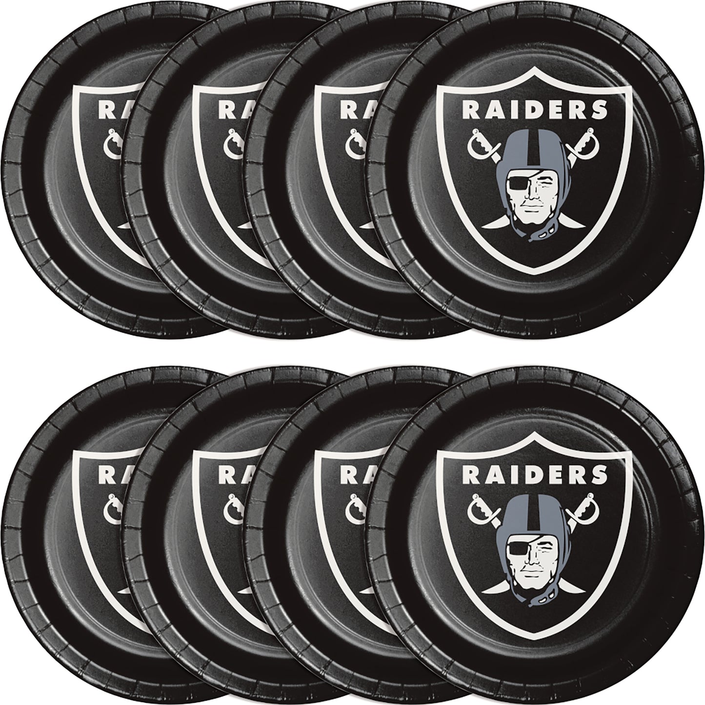 Las Vegas Raiders Dinner Plates 96 ct
