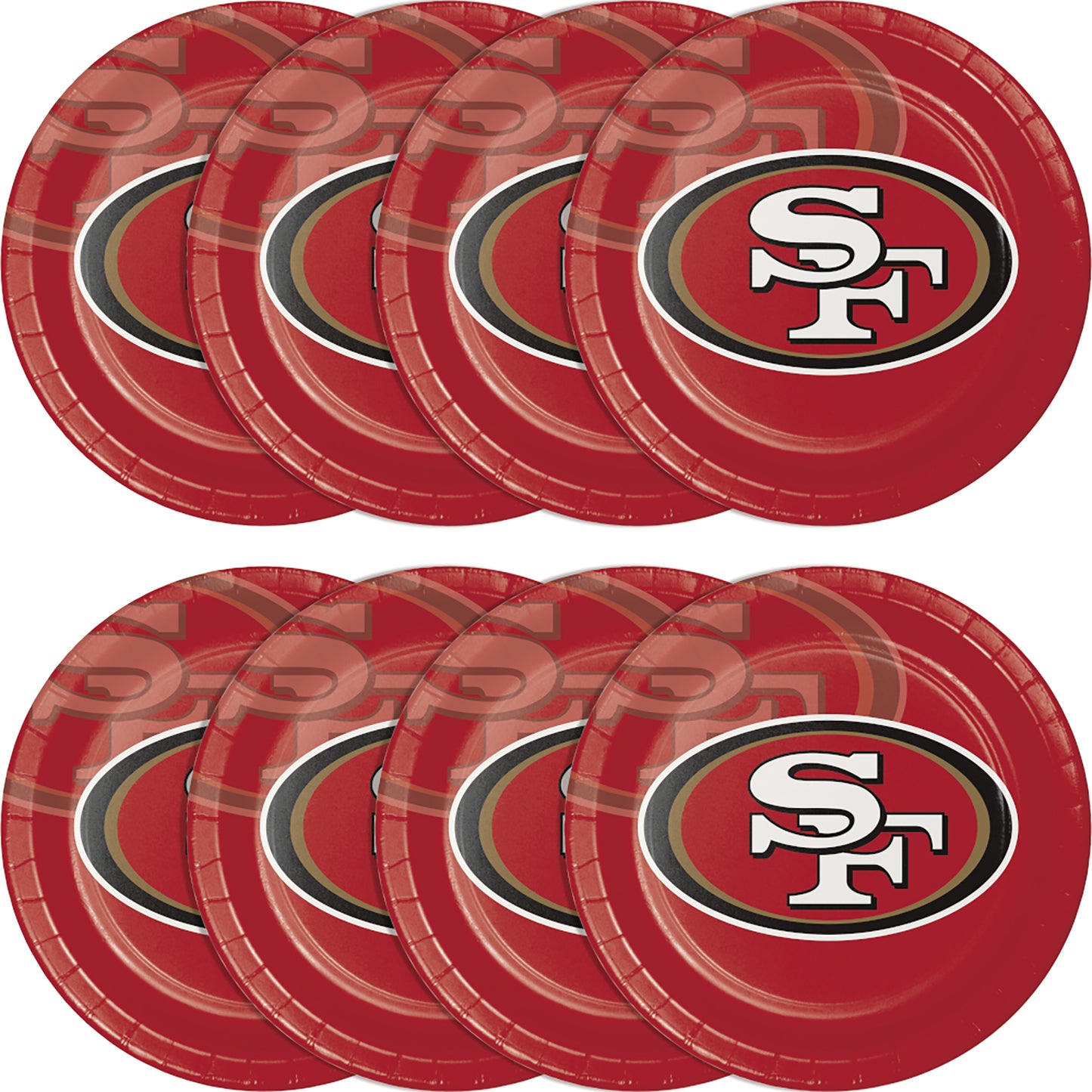 San Francisco 49ers Dinner Plates 96 ct