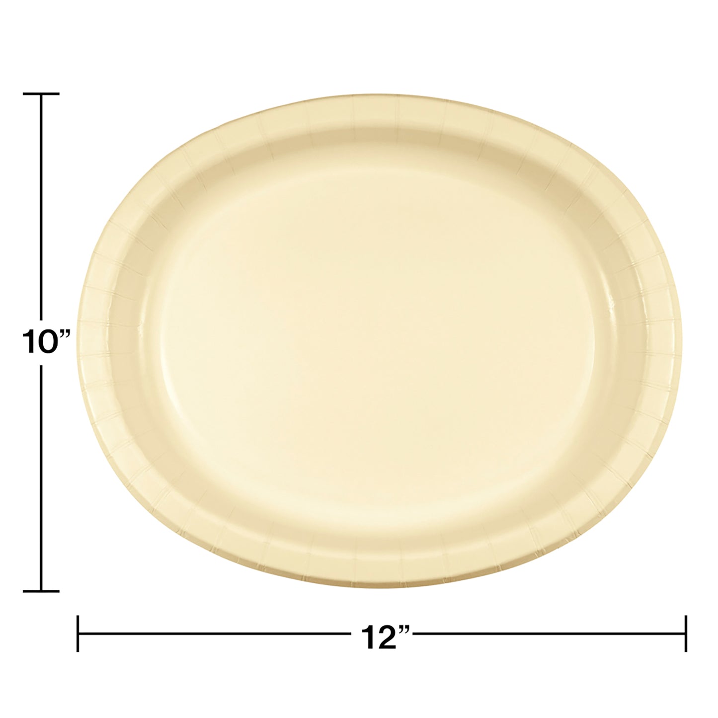 Ivory SturdyStyle Oval Platters 96 ct