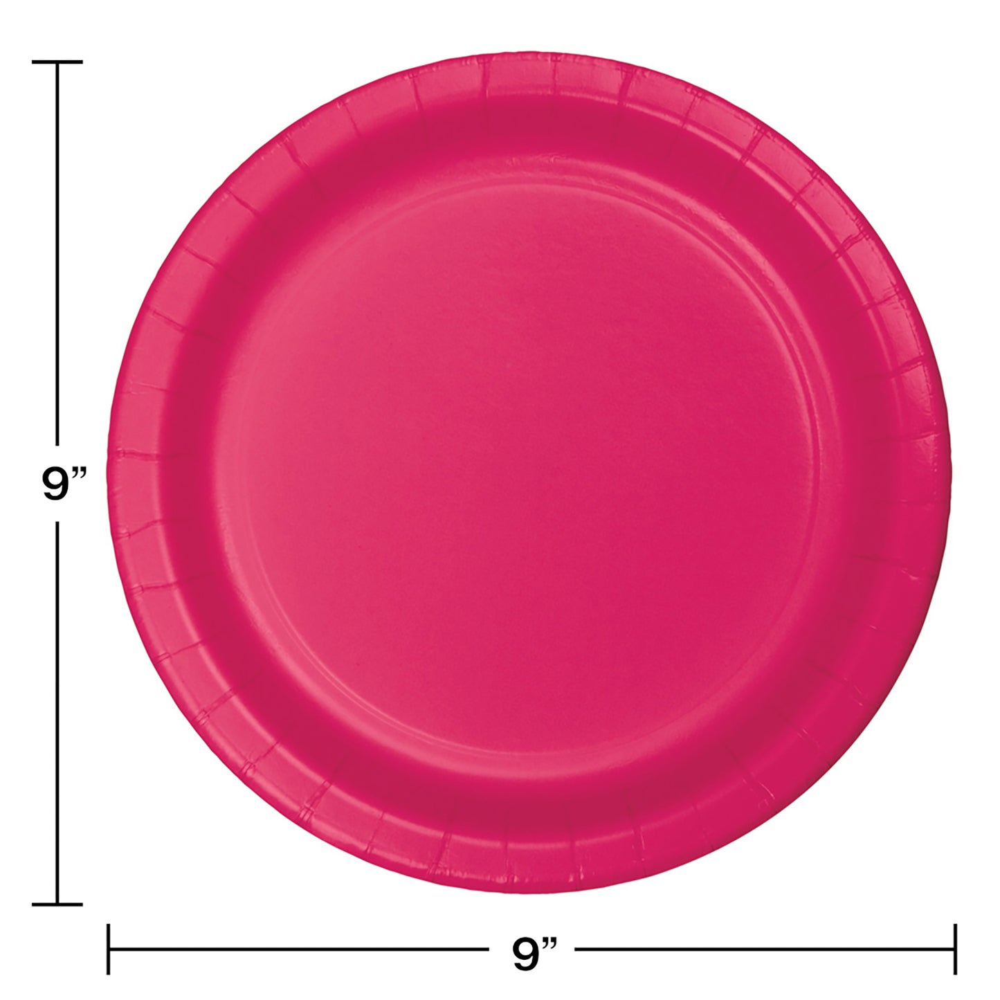 Hot Magenta SturdyStyle Dinner Plates 240 ct
