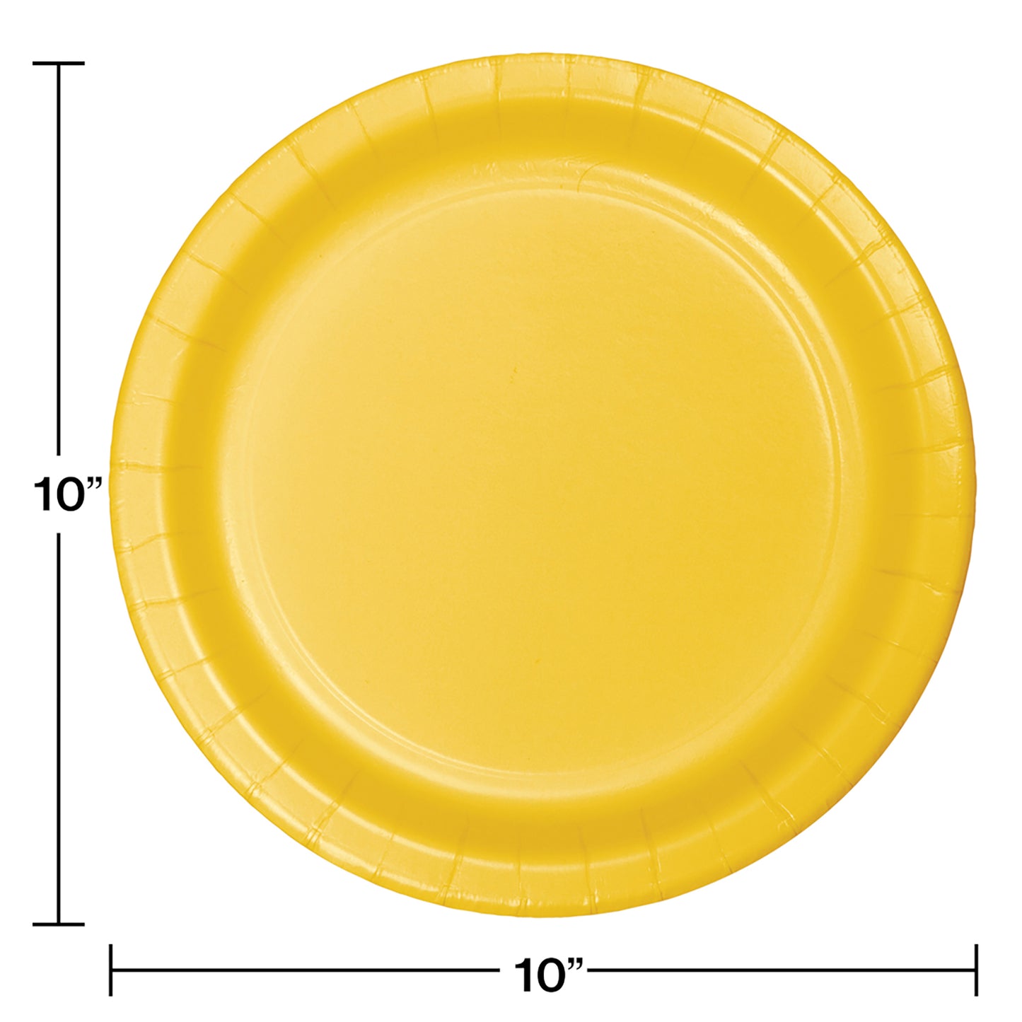 School Bus Yellow SturdyStyle Banquet Plates 240 ct