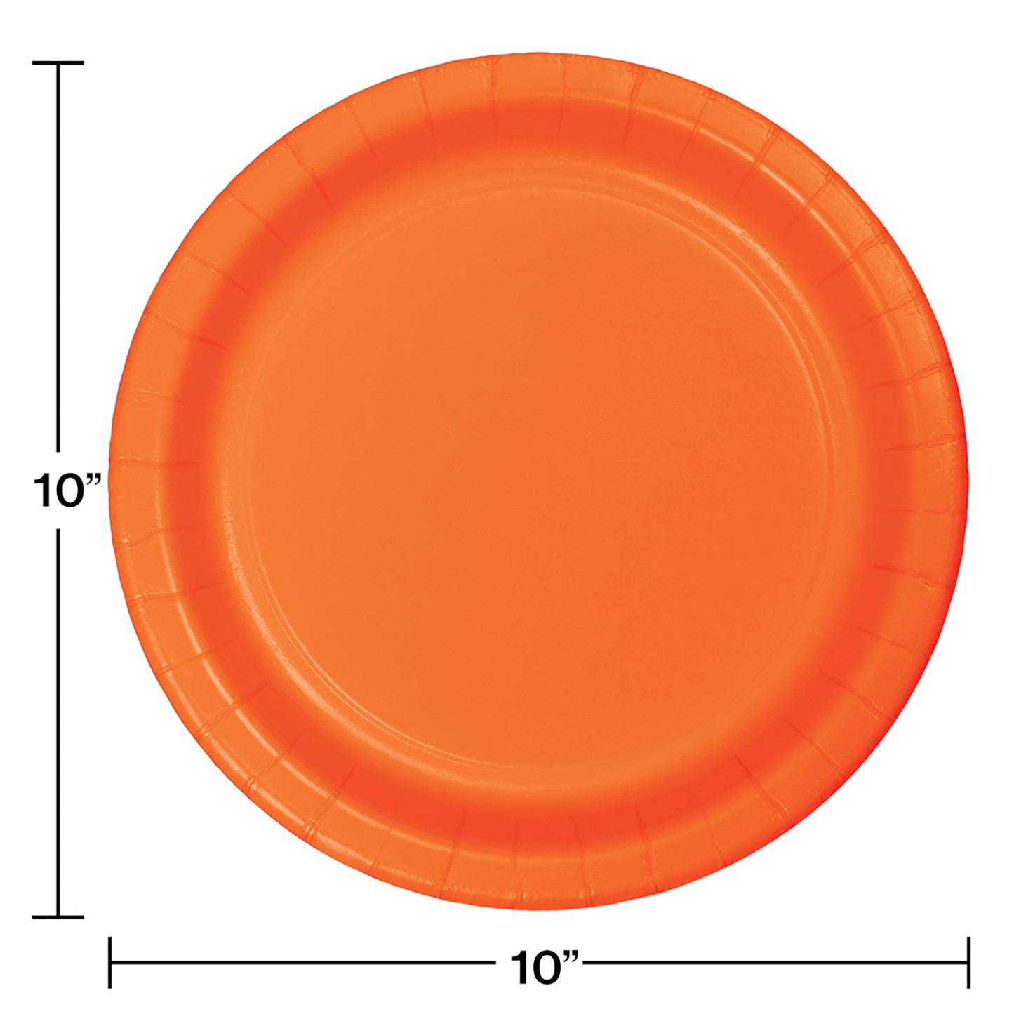 Sunkissed Orange SturdyStyle Banquet Plates 240 ct