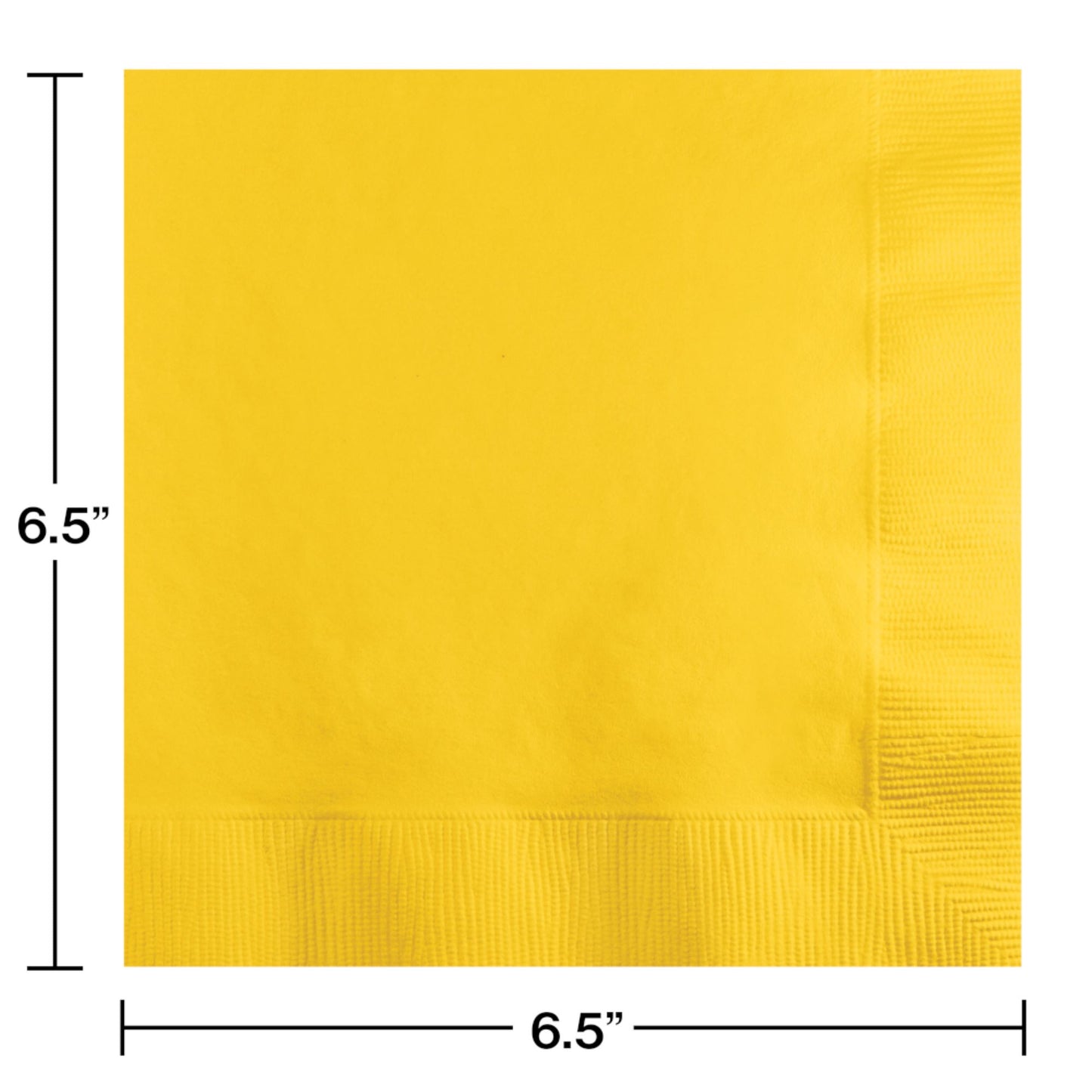 Value Friendly School Bus Yellow Luncheon Napkins 240 ct Dimension Image