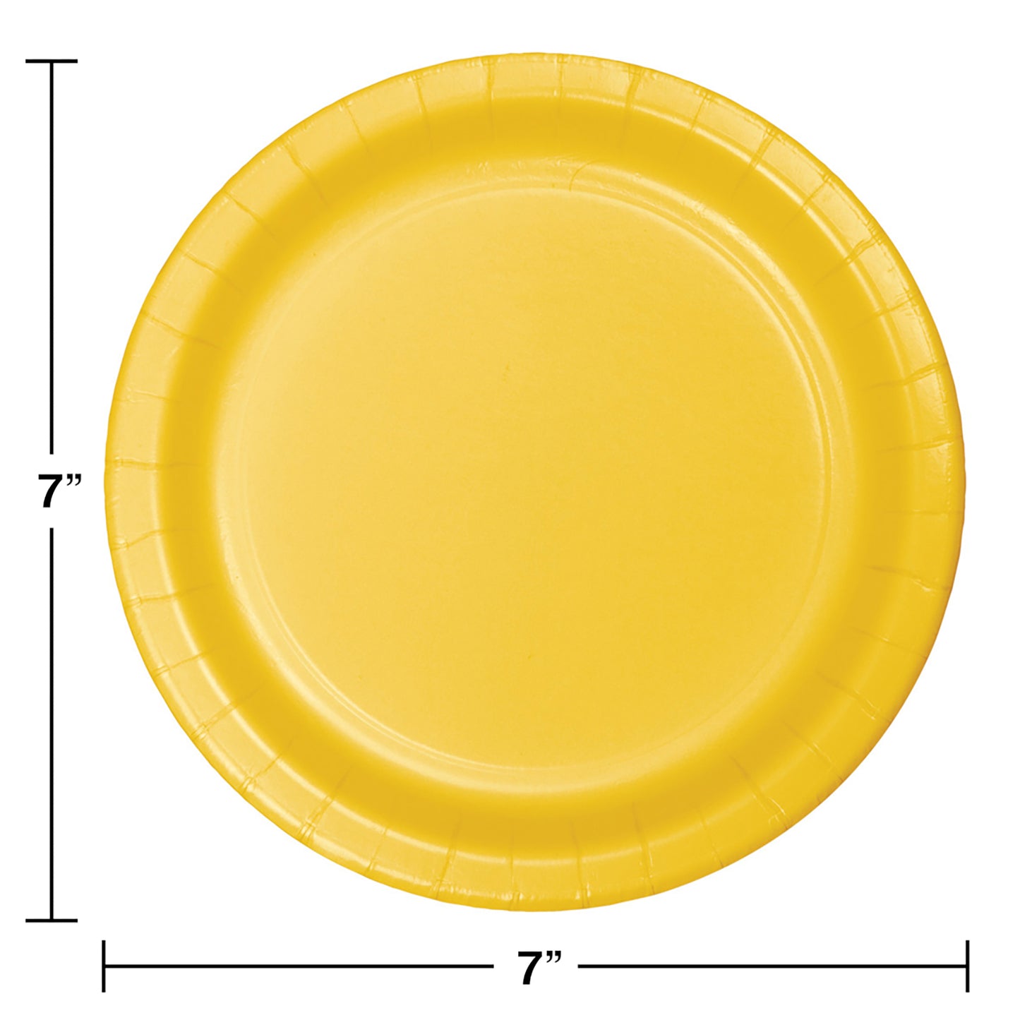 Value Friendly School Bus Yellow Dessert Plates 96 ct