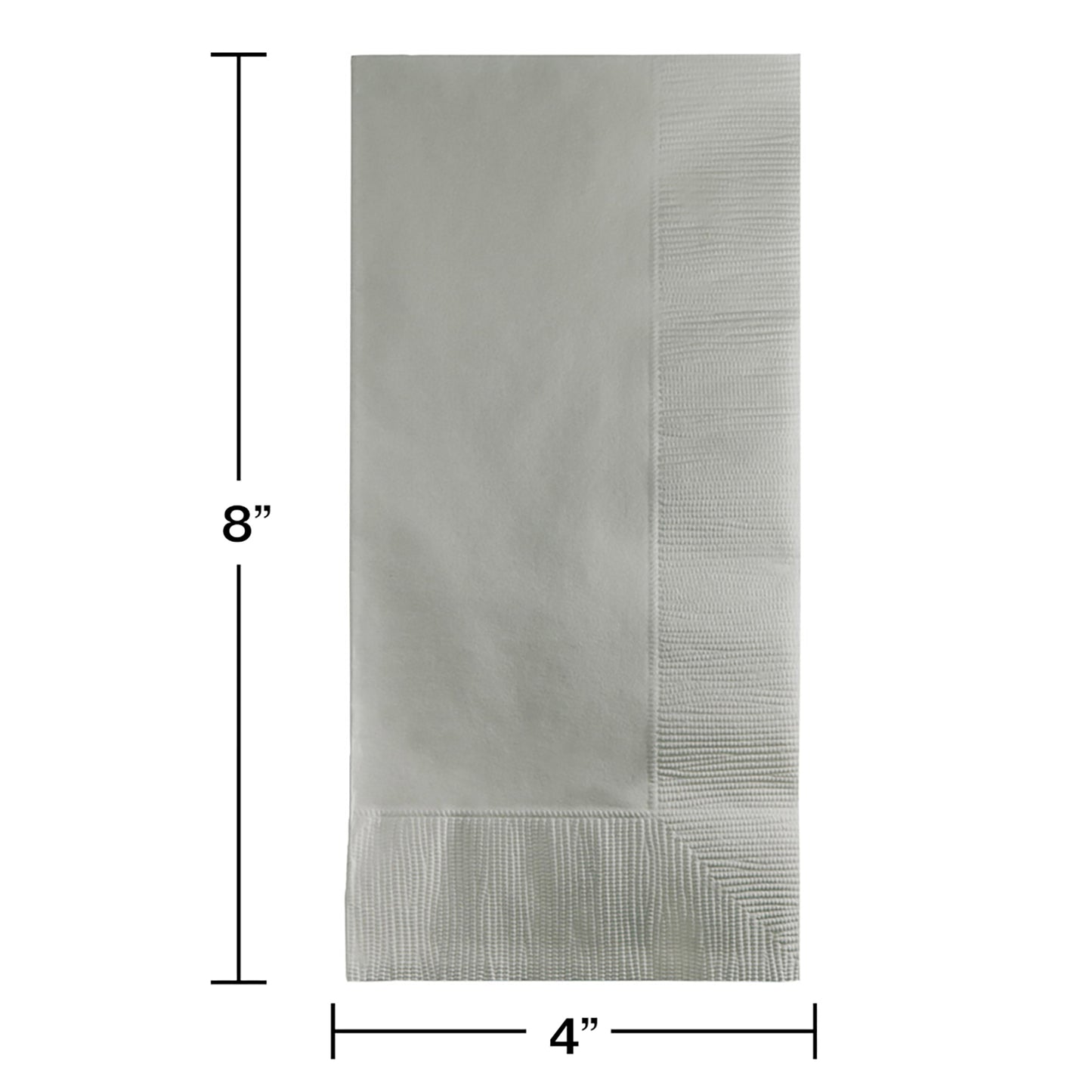 Shimmering Silver 2-Ply Dinner Napkins 600 ct