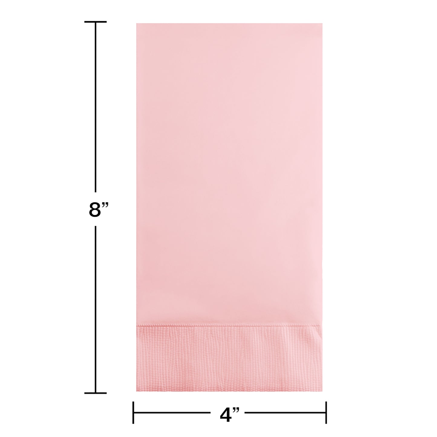 Classic Pink 3-Ply Guest Towels 192 ct