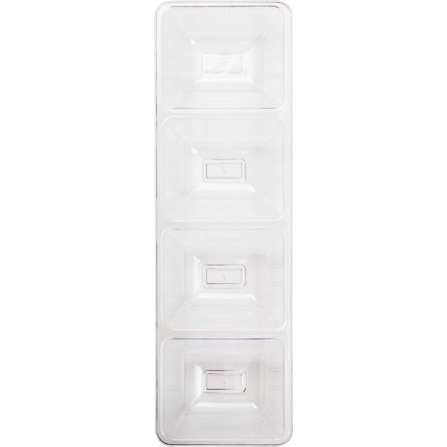 Clear Form & Function 4-Compartment Tray 6 ct