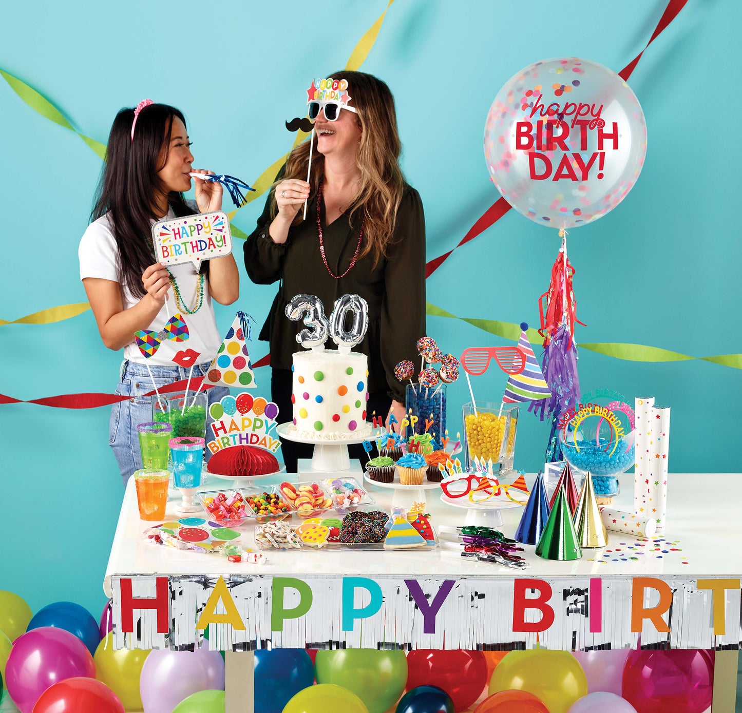 Happy Birthday Banners with Fringe 12 ct