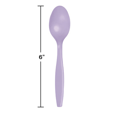 Luscious Lavender Plastic Spoons 288 ct