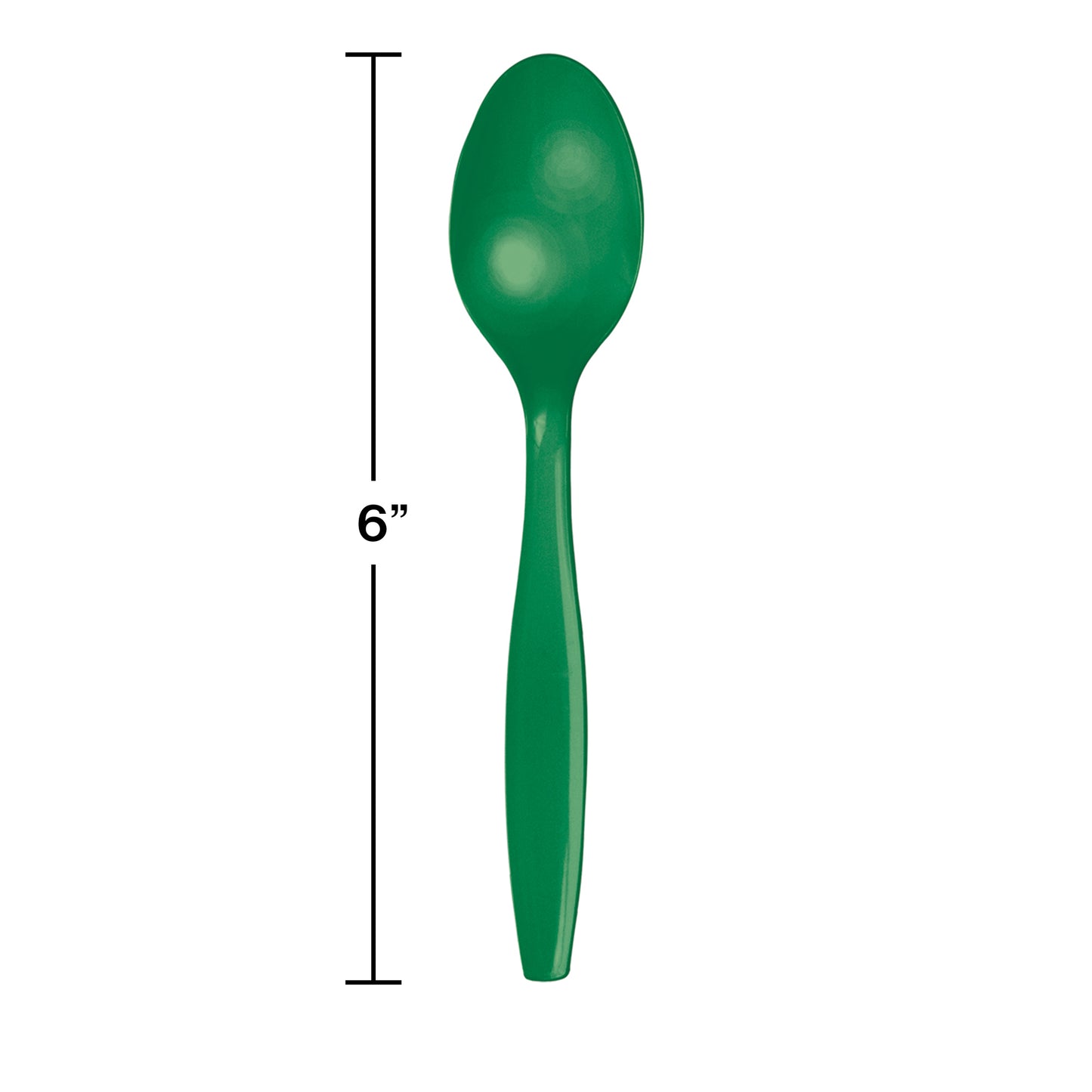 Emerald Green Plastic Spoons 288 ct