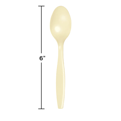 Ivory Plastic Spoons 288 ct