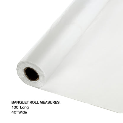 Clear Banquet Table Roll 1 ct