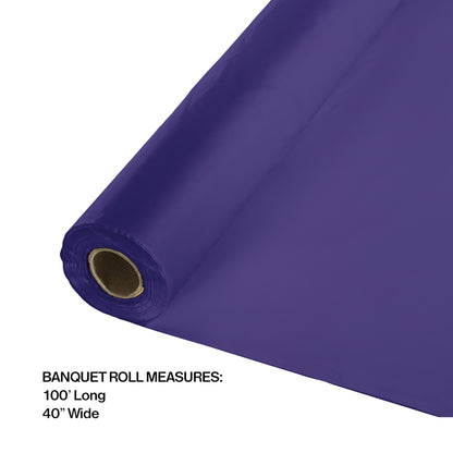 Purple Banquet Table Roll 1 ct