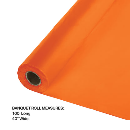 Sunkissed Orange Banquet Table Roll 1 ct