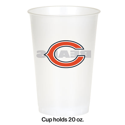 Chicago Bears 20 oz Plastic Cups 96 ct