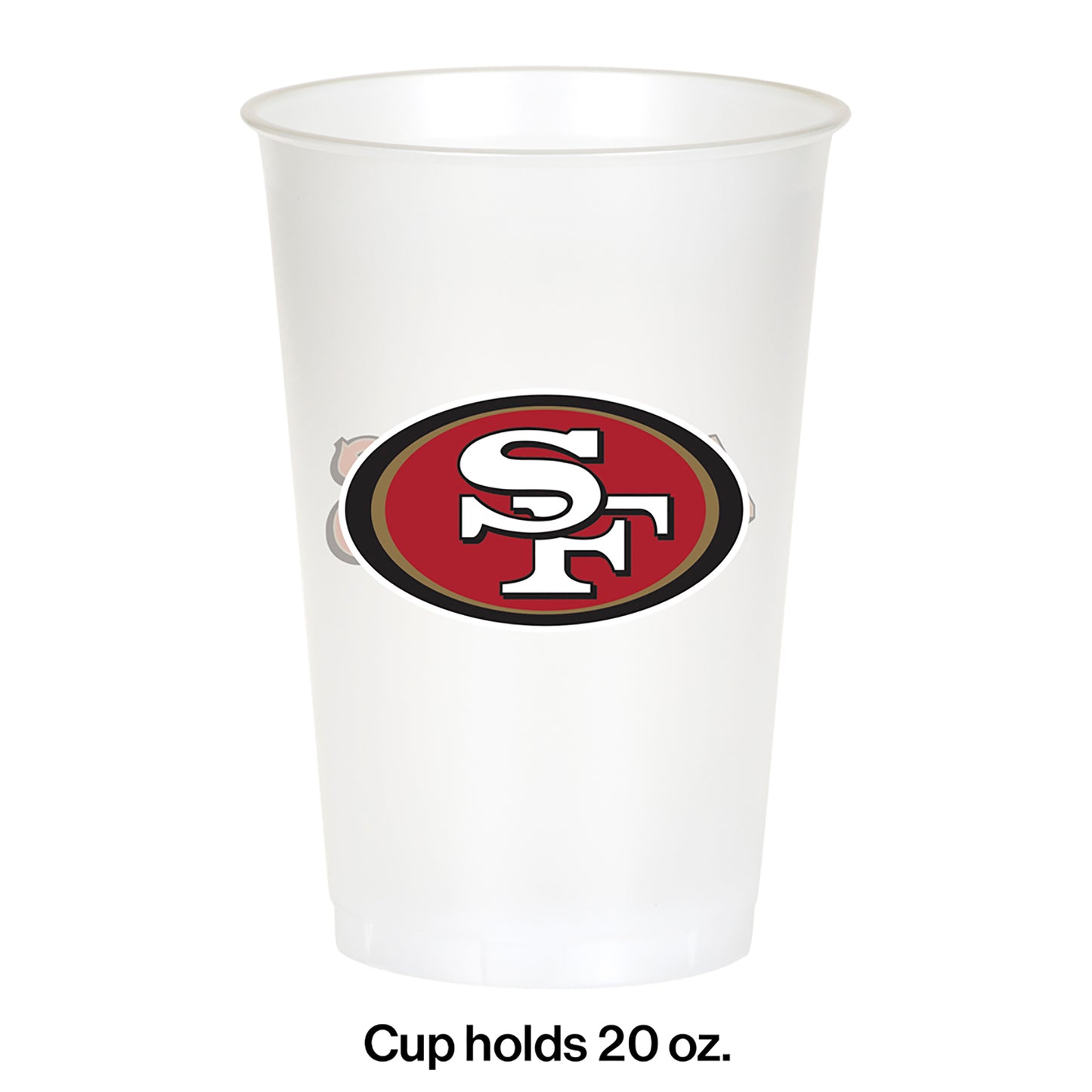 San Francisco 49ers 20 oz Plastic Cups 96 ct