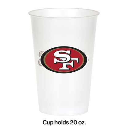 San Francisco 49ers 20 oz Plastic Cups 96 ct
