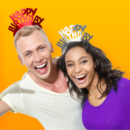 Foil Birthday Tiaras 48 ct