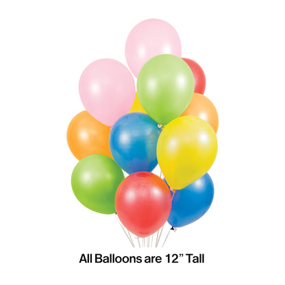 Assorted Latex Balloons 180 ct