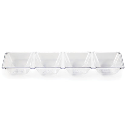 Clear Form & Function 4-Compartment Tray 6 ct