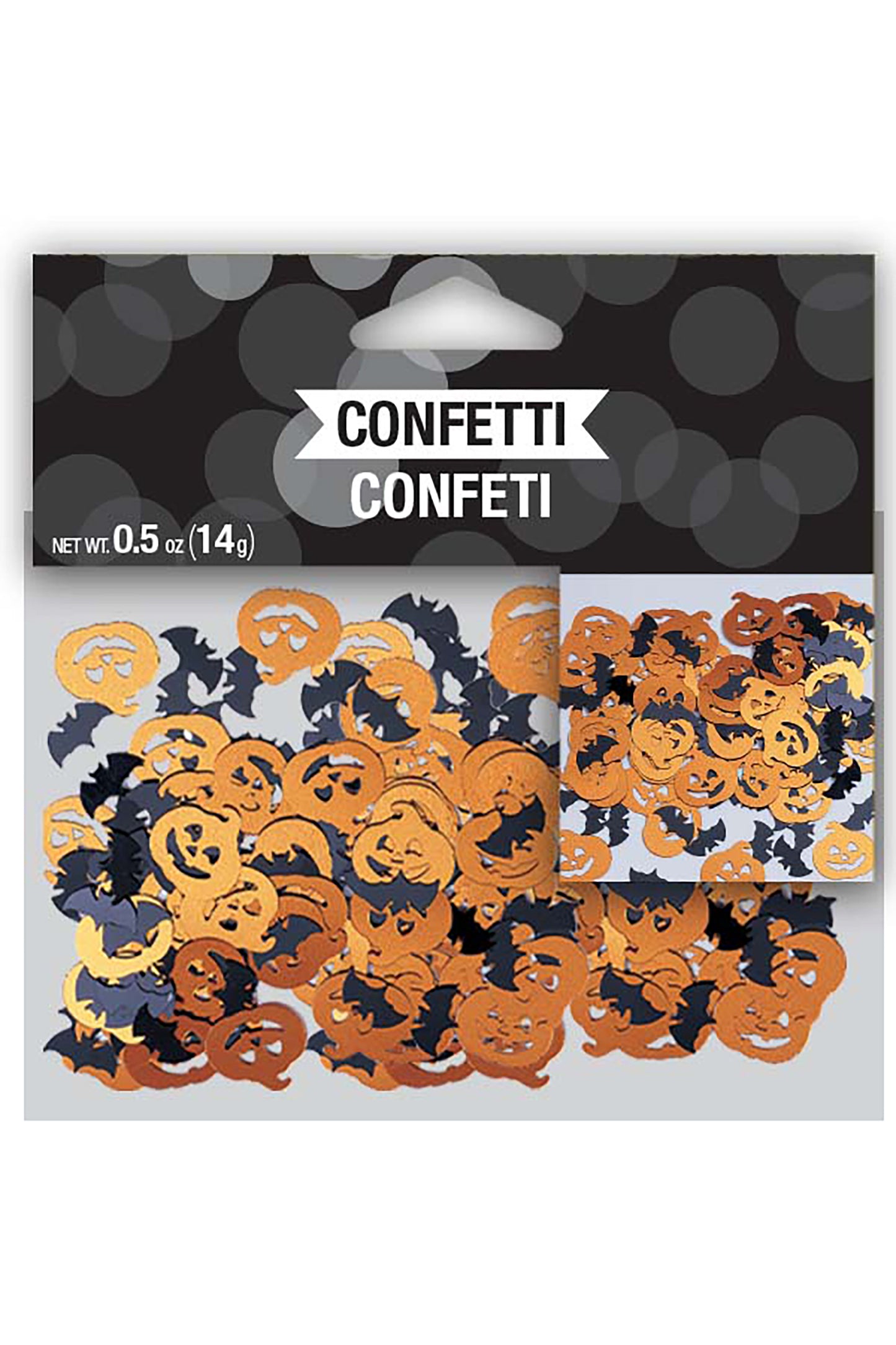 Bats and Pumpkin Confetti 12 ct