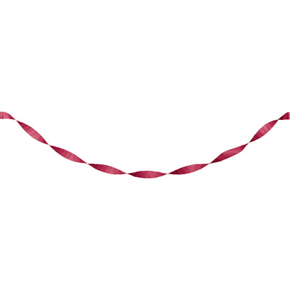 Burgundy Crepe Streamer 12 ct
